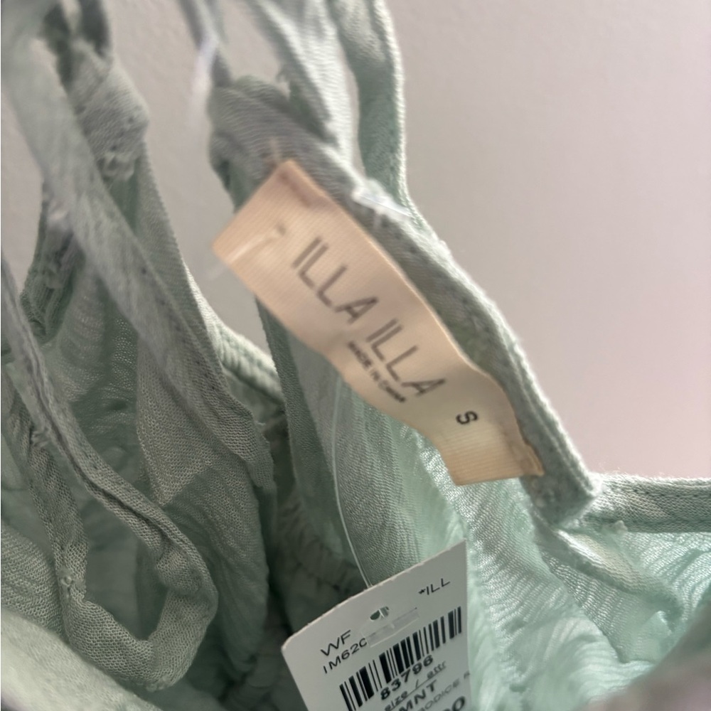 Mint Green Ruffled romper - Picture 7 of 8